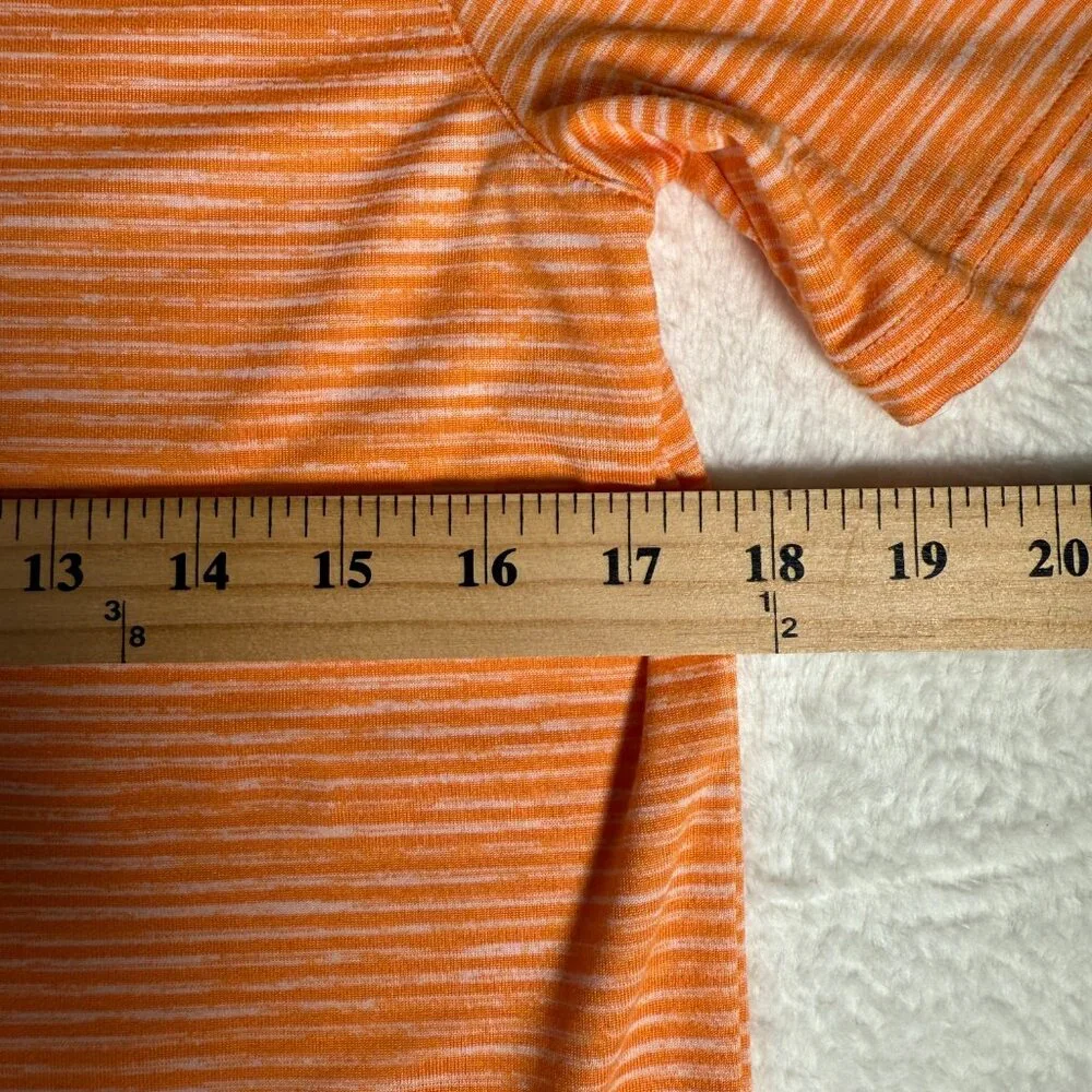 All in Motion Boys Stripe Golf Polo‎ - Orange Quick Dry Moisture Wicking XL